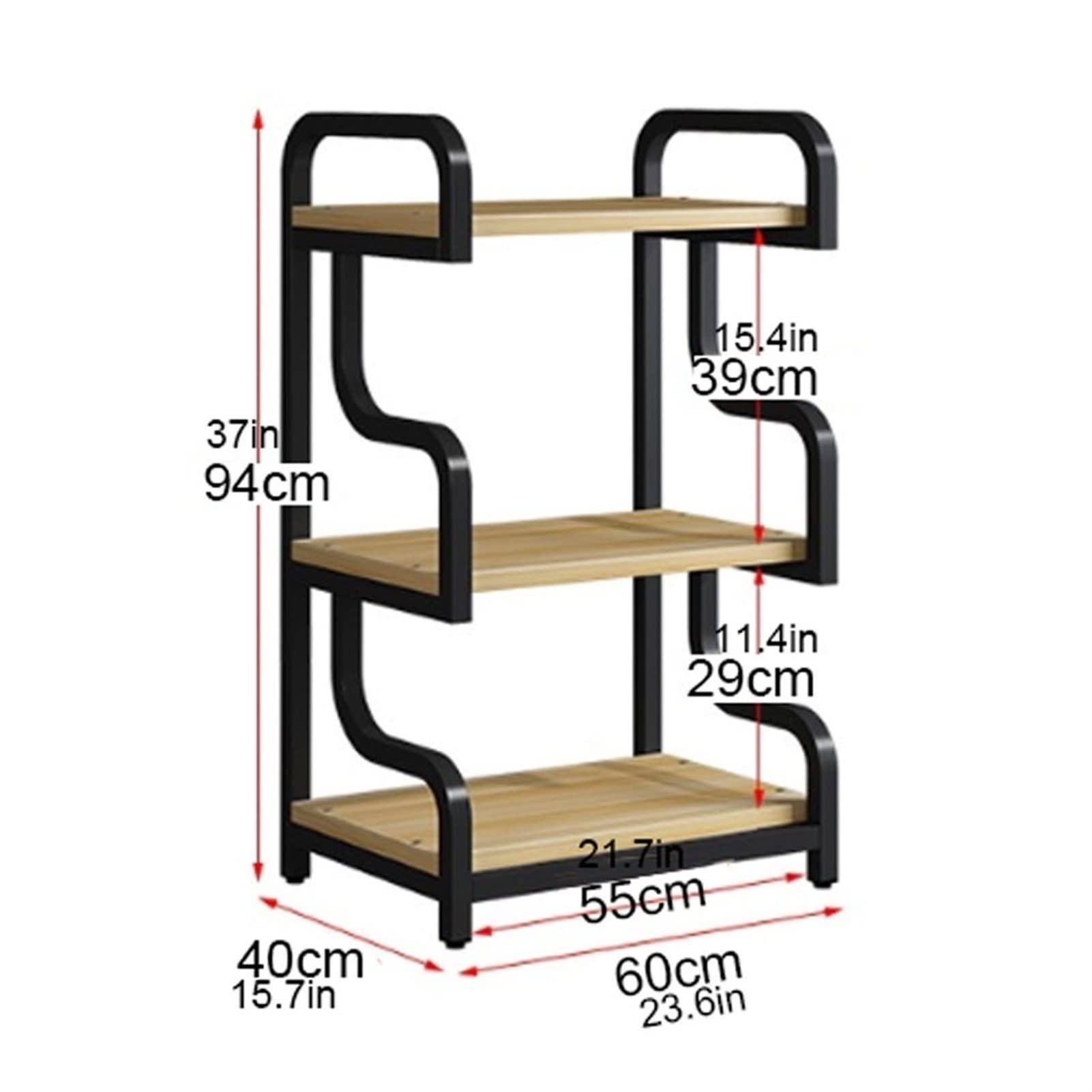 Supporto per Stampante Stampante Stampante Piano a soffitto Stampante for Duty Duty Duty Shelf Office Office Ufficio 3-Layer File Classificazione Riposentazione Casa Casa Angolo Copiers Stand Funziona