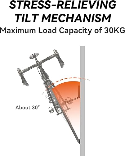 Miniatura 5 de Rideback Ganchos de pared para bicicleta de pared, soporte para bicicleta con capacidad de 60 libras, ganchos de garaje para bicicleta de montaña,