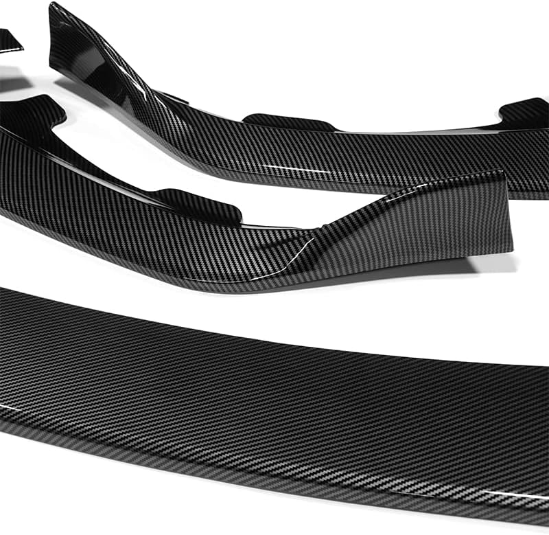 DriftX Performance, Front Bumper Spoiler Splitter Lip fit for Compatible with 2021-2025 Tesla Model S Front Bumper Spoiler Splitter Lip, Car Mods Modifications Replacement Accessories (Carbon Look)