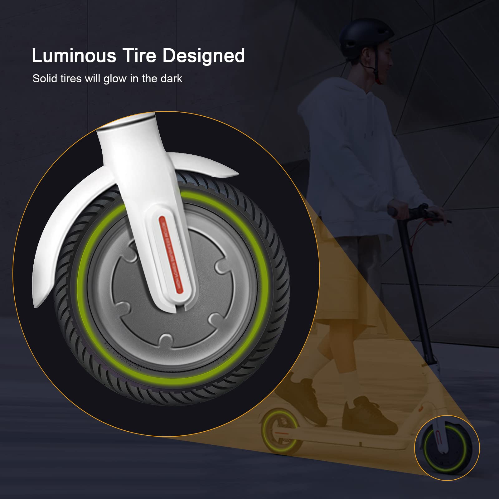 Xiaomi Gomme Piene Monopattino Monopattino Elettrico Pollici Ruota