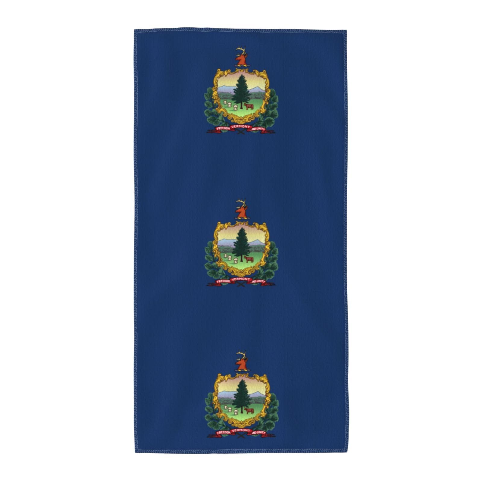 DIEzig Vermont State Flag Fashion Printed Long Bath Towel For Pool Side Seaside Holiday