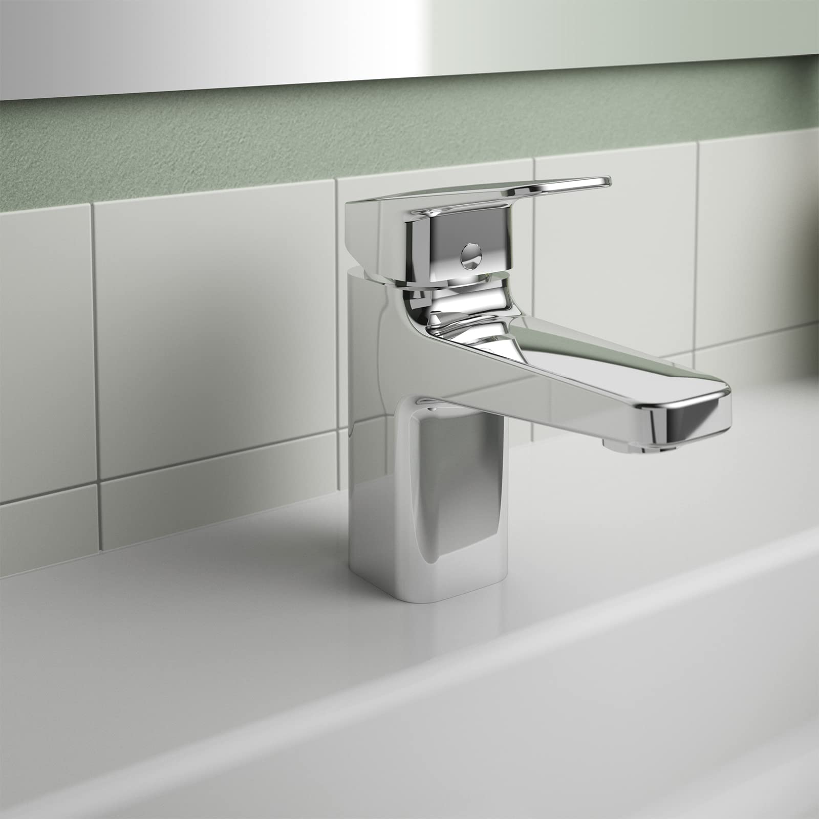 Ideal Standard - Mezclador monomando lavabo con aireador a un alcance máximo de 5 l/min y Easy Fix +