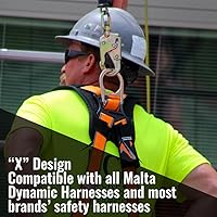 Vista 2 de Malta Dynamics Arnés X-Pad, soporte trasero acolchado para arneses de seguridad y protección contra caídas
