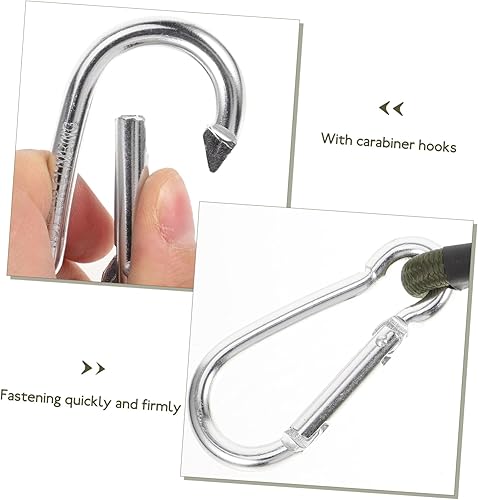 Miniatura 6 de Toddmomy 12 correas elásticas de amarre para equipaje al aire libre, coleteros verdes, correas de amarre para equipaje, correas de amarre de carga,