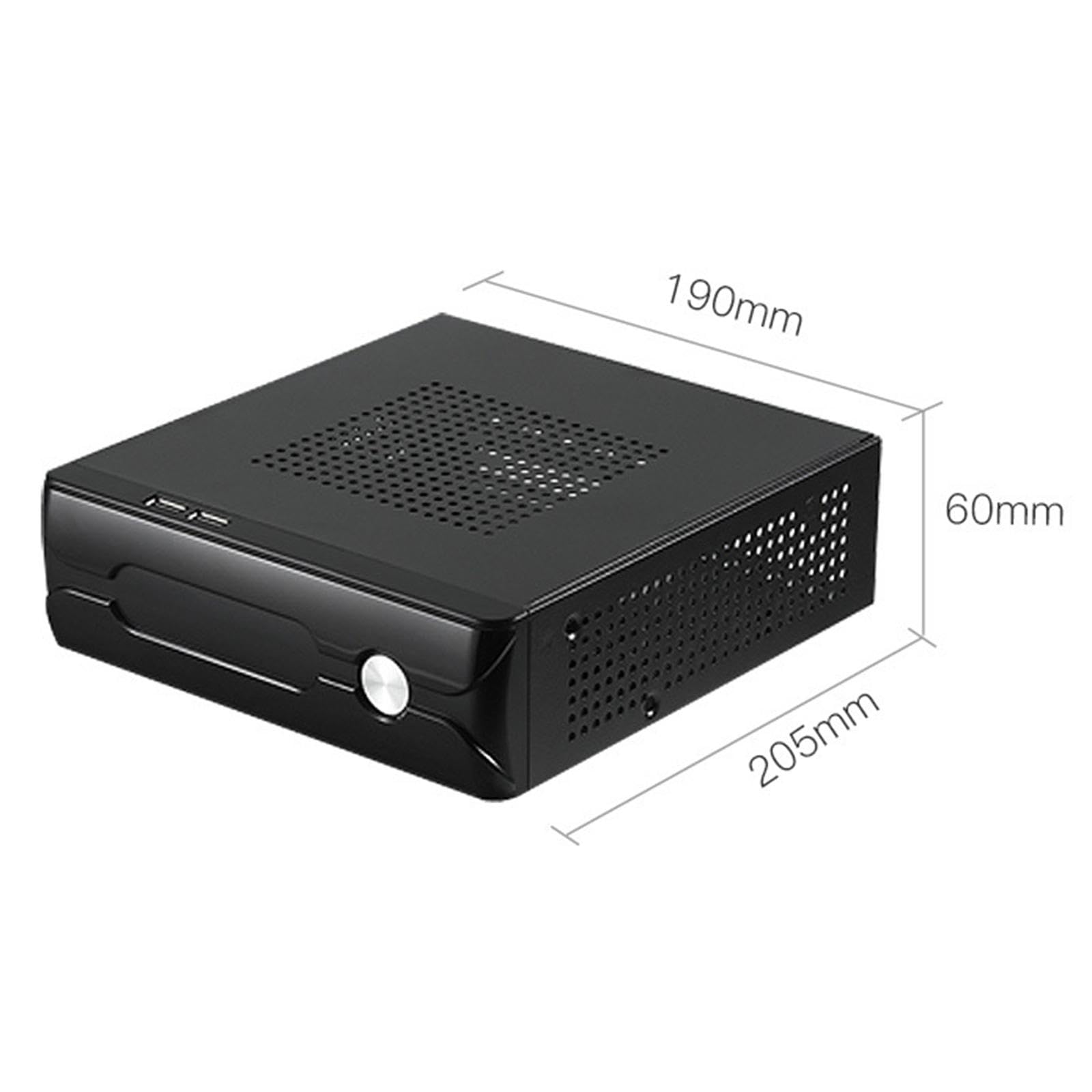 Caja de Ordenador, Microchasis, Mini ITX para Juegos, Escritorio Compacto, USB 2.0, Disipación Térmica, Adecuada para El Espacio de Trabajo Doméstico, M03