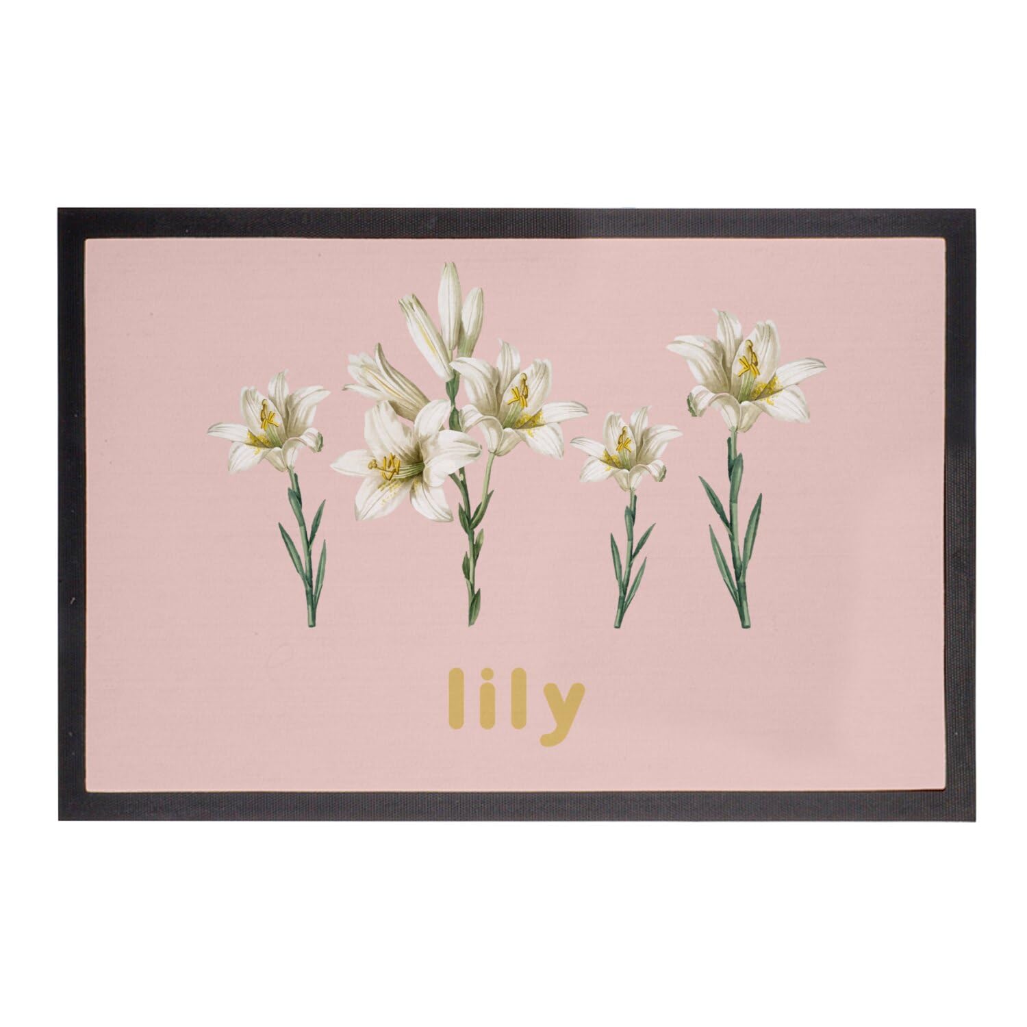 Paillasson rose Lily Flowers une touche d'amour et de poésie pour votre maison