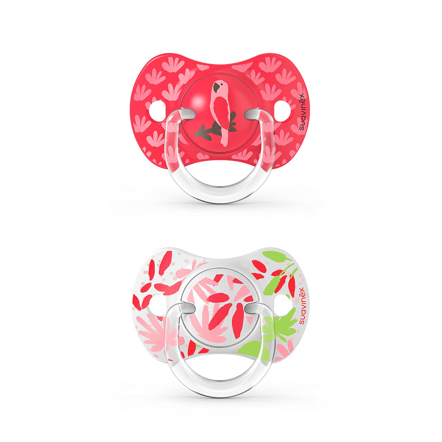Suavinex, Pack de 2 Chupetes para Bebés 0/6 Meses y Recién Nacidos, con Tetina Fisiológica de Silicona SX Pro Simétrica, Plana y Flexible, Respeta el Desarrollo Bucodental, Birdies Verde — view 18
