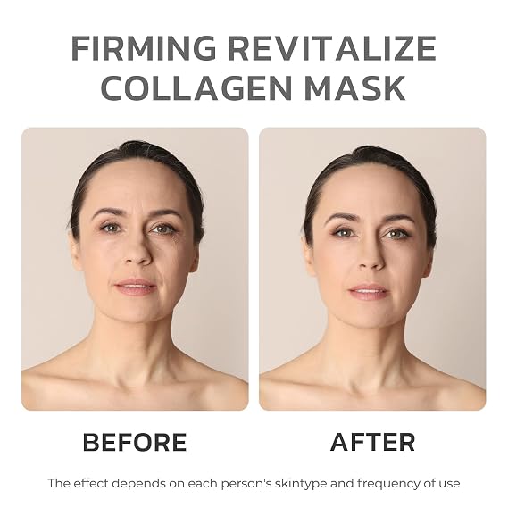 Collagen Face Mask Deep Anti Wrinkle Lifting Hydrating Overnight Masks 38g x 4ea, Tightening, Moisturizing, Pore Minimizing, Skin Care Mask