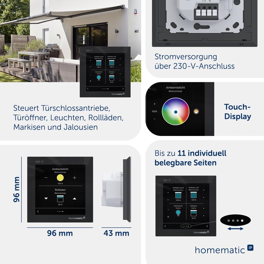 Homematic IP Funk Funk-Glasdisplay HmIP-WGD