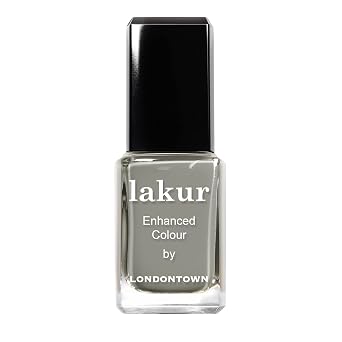 LONDONTOWN Lakur Nail Polish Green, Long-Lasting, Streak-Free, Chip-Resistant | 21+ Free Non-Toxic Vegan Nail Color, Strengthens & Hydrates Nails, 0.4 Fl Oz