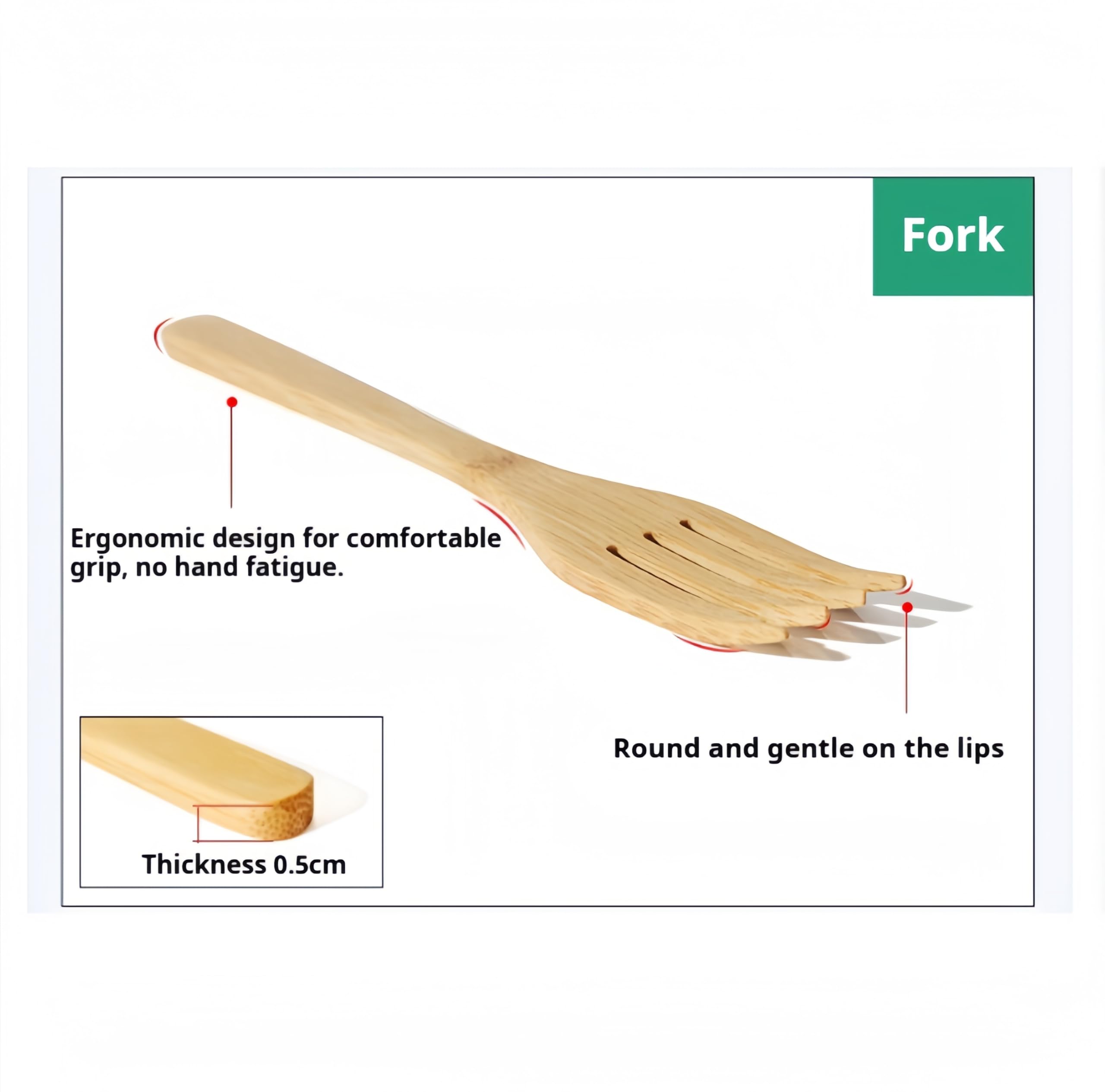 Cucchiai E Forchette Di Legno Set Di Posate Portatili Da Esterno In Bambù Coltello Forchetta Cucchiaio Bacchette Con Sacchetto In Tela Di Paglia Verde 4 Set