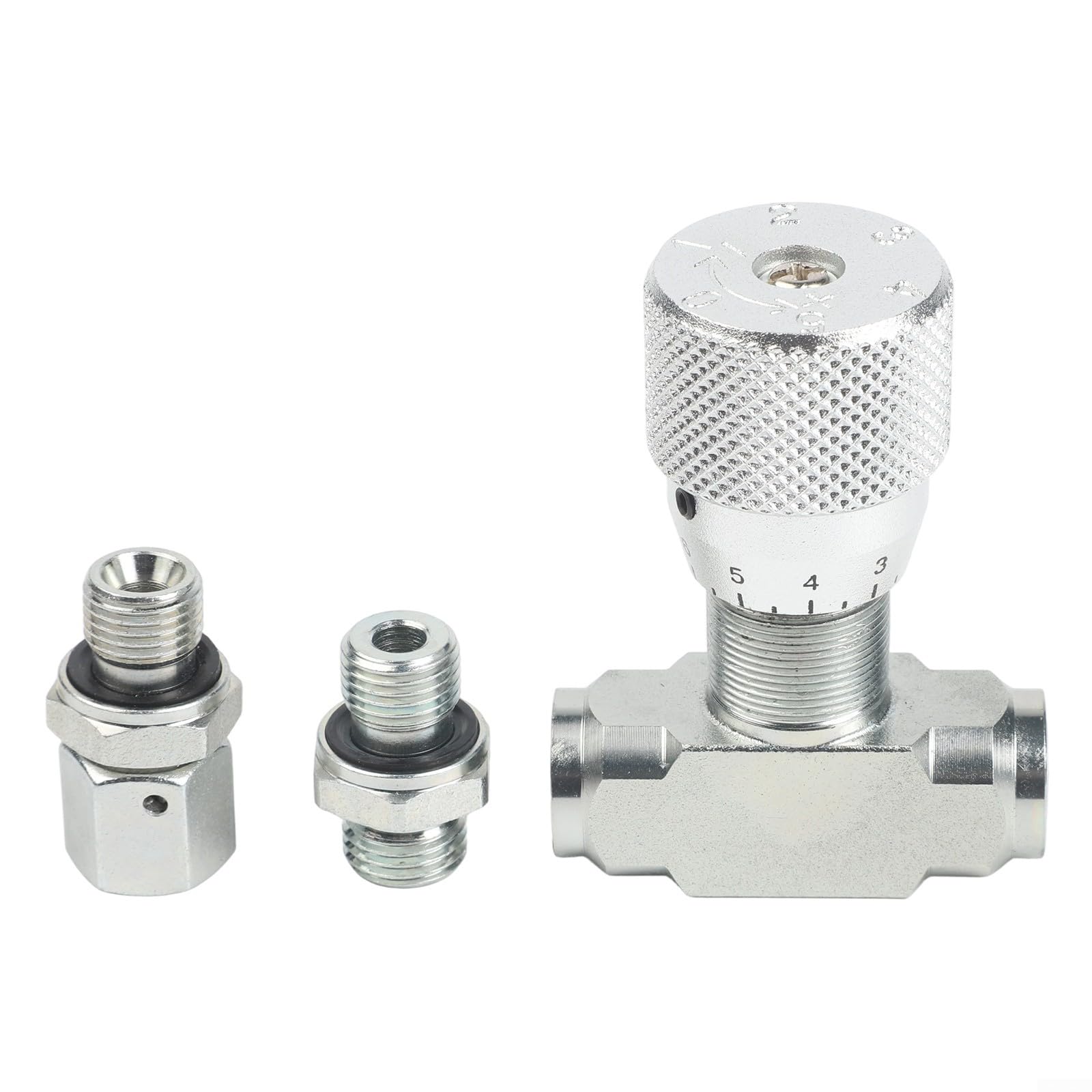 Vanne de régulation de débit hydraulique bidirectionnelle 5800 PSI 46 GPM en acier au carbone filetage 1/4" ou 3/8" NPT (STB-G1/4)