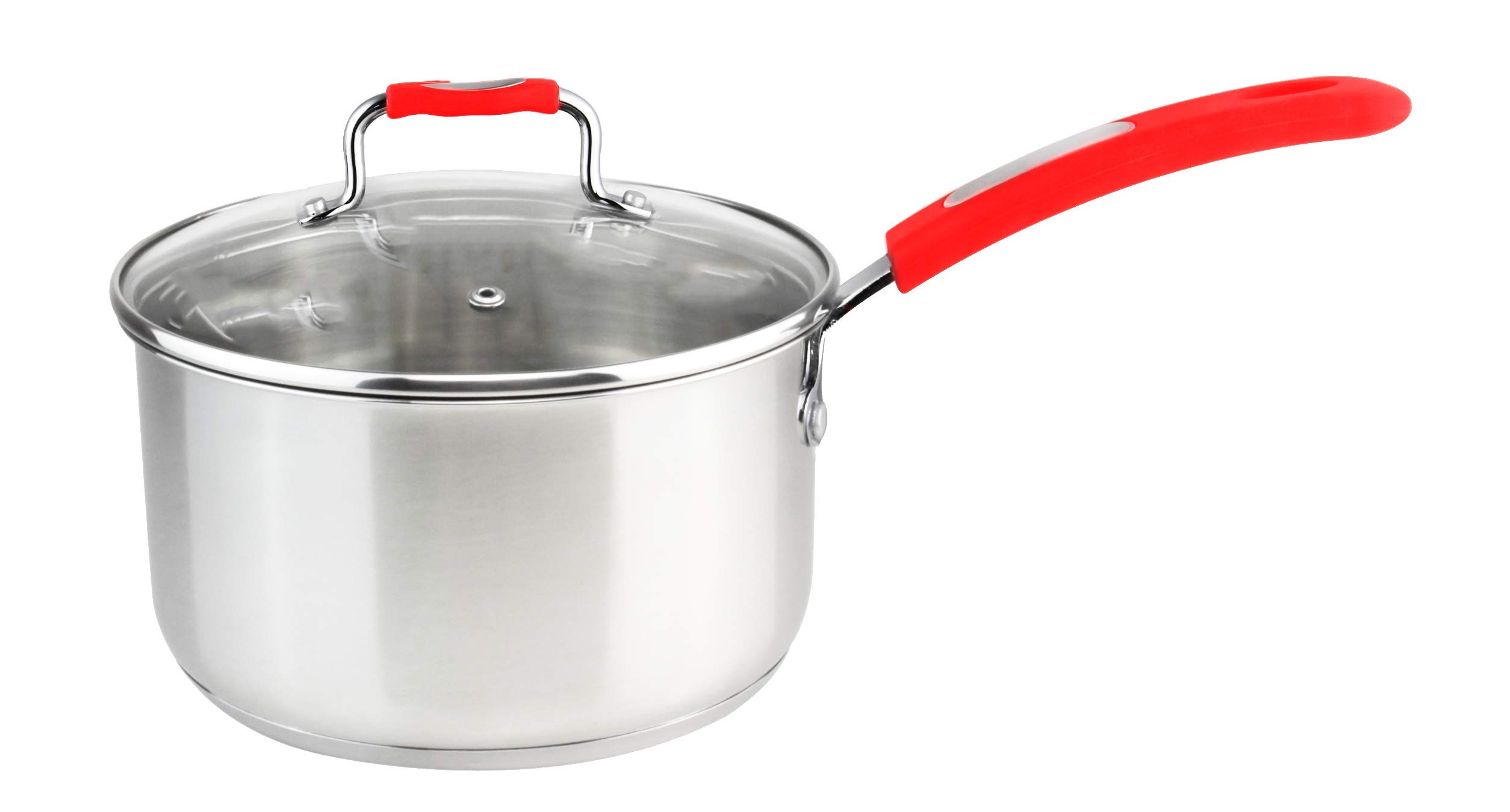 Buy Millvado 2.4Quart Stainless Steel Saucepan; Sauce Pan with Clear