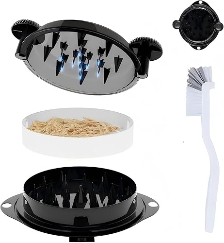 Herramienta trituradora de pollo Twist Pro - Trituradora de carne grande para pechuga de pollo, cerdo desmenuzado, carne de res con picos de acero