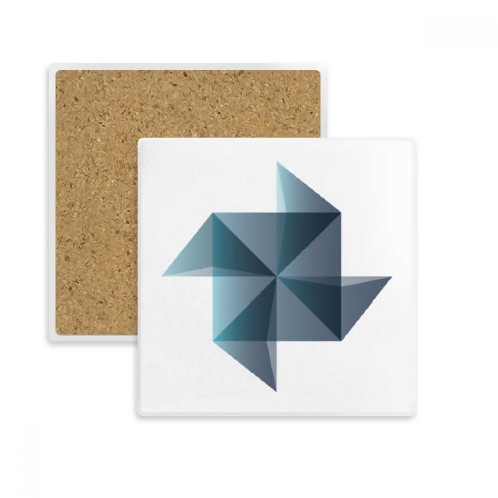 Coaster tasse porte absorbent pierre moulin à vent dessous de verre carré coloré