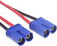 Vista 3 de 2 unids EC8 Conector Plug a 0.157 in Banana Plugs Carga Batería Cable Adaptador Cable 12awg 11.8 in