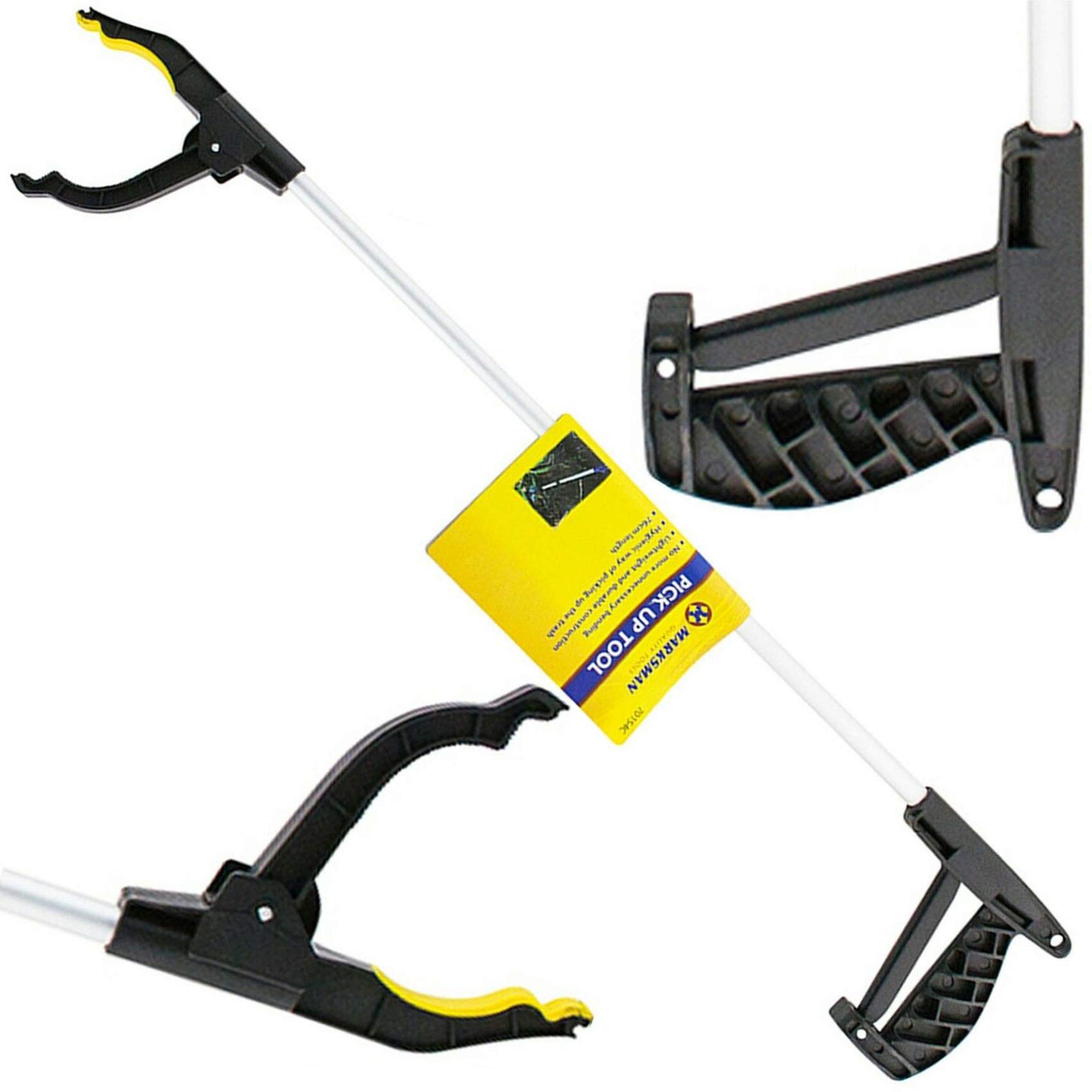 Nti Marksman 76 cm große Streu-Pickerwerkzeug-Set | Müll | Schmutzaufnahme | langer Arm | Müllweg | Mechanischer Greifer | Hausgarten Reinigung Handwerkzeuge Hilfsmittel