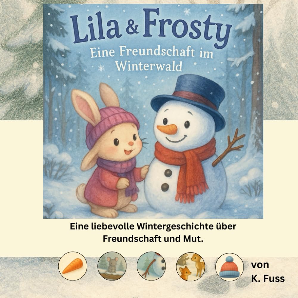Lila und Frosty – Eine Freundschaft im Winterwald: Das kleine Hasimädchen und der Schneemann