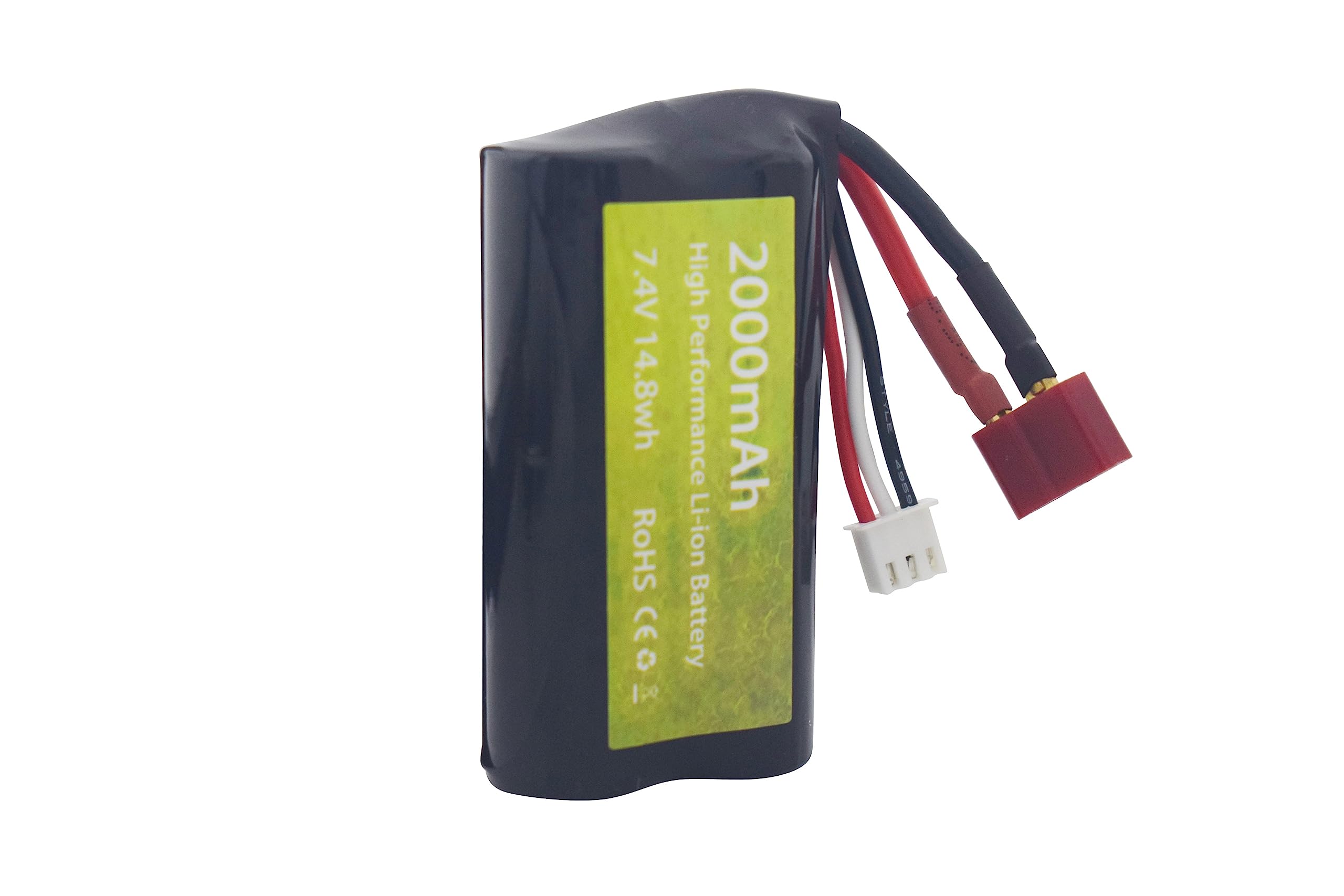 Pack De 2 Baterías De Litio 7.4V 2000mAh Con Cargador USB 2 En 1 Para Coches RC 55-DJ02, HM121, 12428, YC200 Y Más