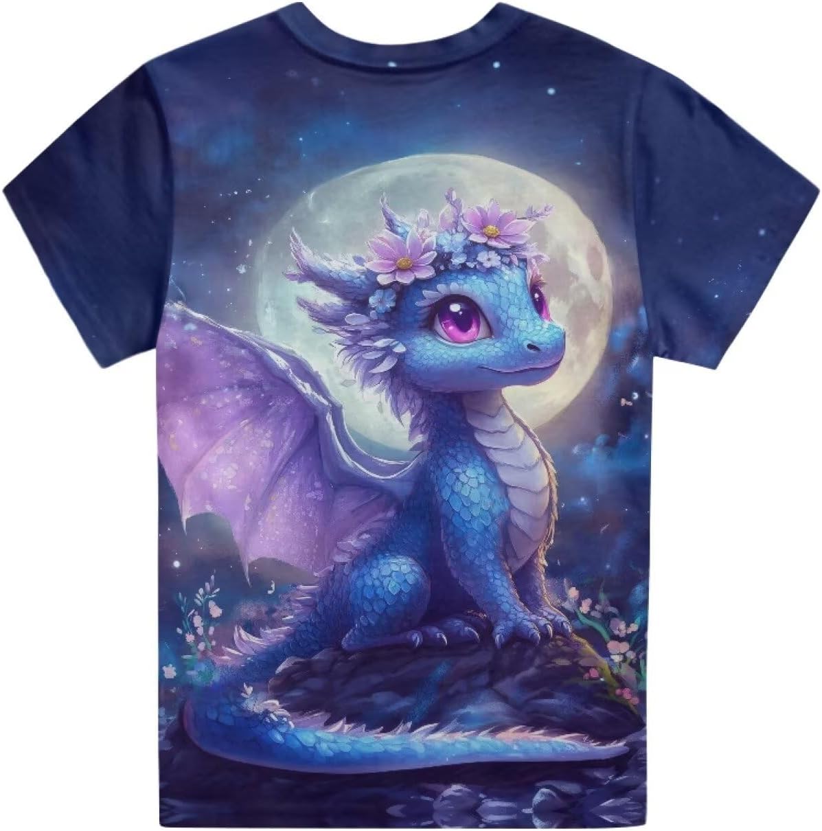WELLFLYHOM Kids Tshirts Girls Boys Short Sleeve Crewneck Tees Shirts Casual Sport Pullover Tops Size 3-16 Years