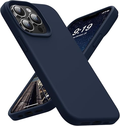 Miniatura 7 de OuXul Funda para iPhone 14, iPhone 13, funda protectora de silicona líquida a prueba de golpes, con forro de microfibra suave antiarañazos, ultra