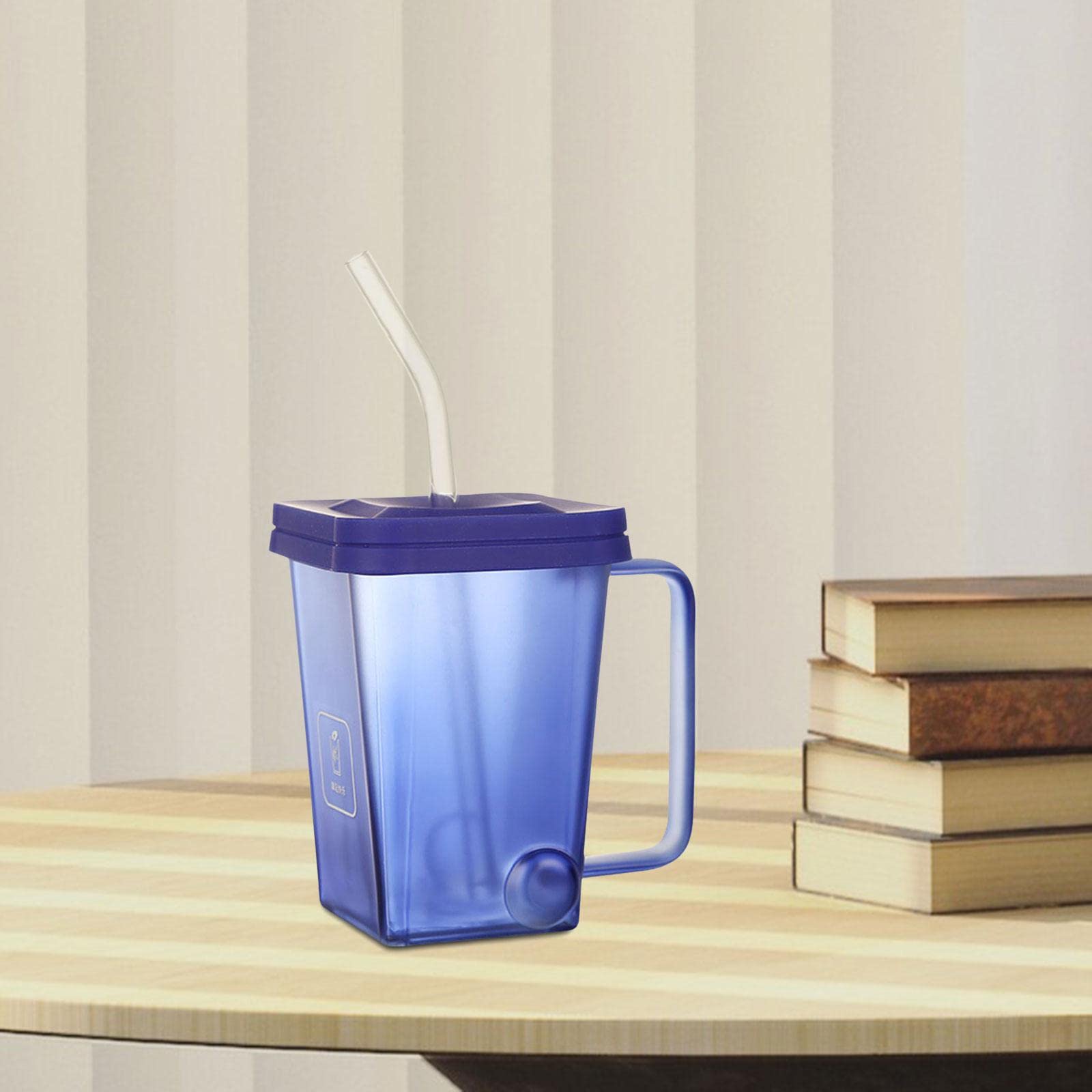 Kubki do picia – kreatywne szklane kubki w kształcie puszki na śmieci ze słomką i pokrywką, duża pojemność 400 ml na napoje, idealne do domu, na imprezy, prezenty i nie tylko
