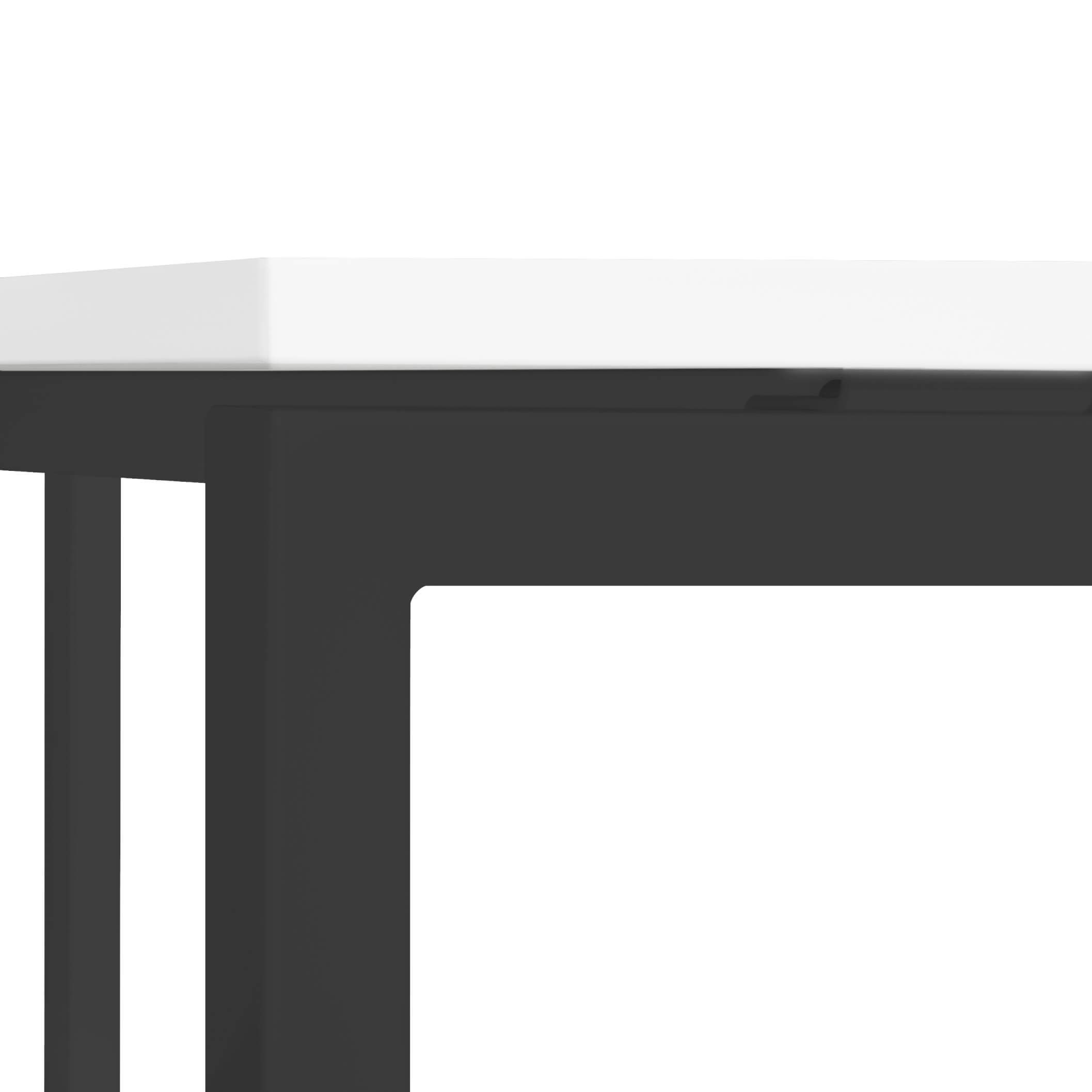 Weber Büroleben GmbH Tavolo da riunione professionale, 180 x 80 cm, NOVA U 4 – 6 Pers. Tavolo da conferenza, colore struttura: antracite