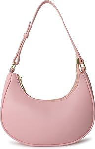 Barabum Retro Classic Clutch Shoulder Tote HandBag with Zipper Closure for Women