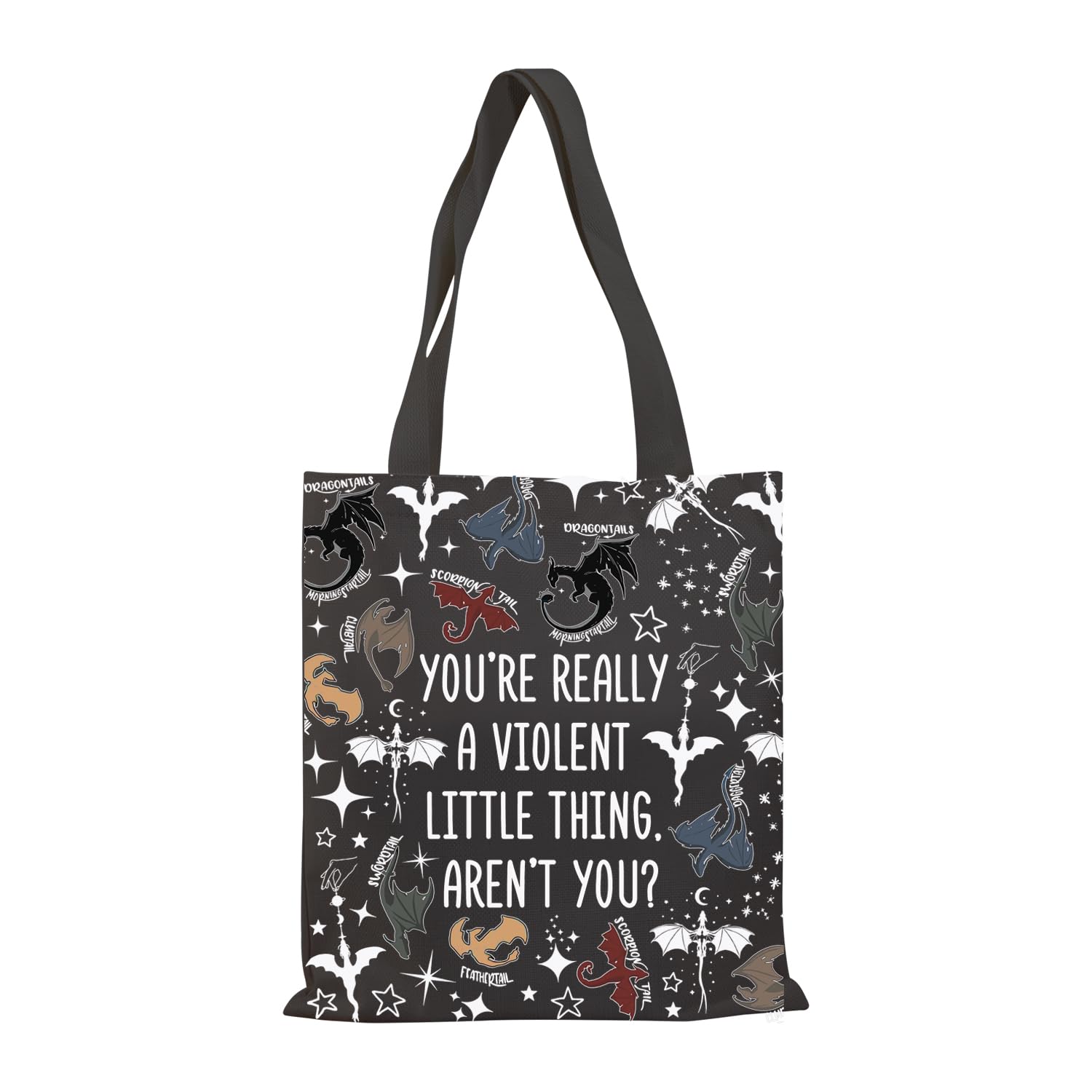 BDPWSS Fourth Wing Tote Bag 'You're Really A Violent Little Thing' Gift Dragon Lover Book Lover