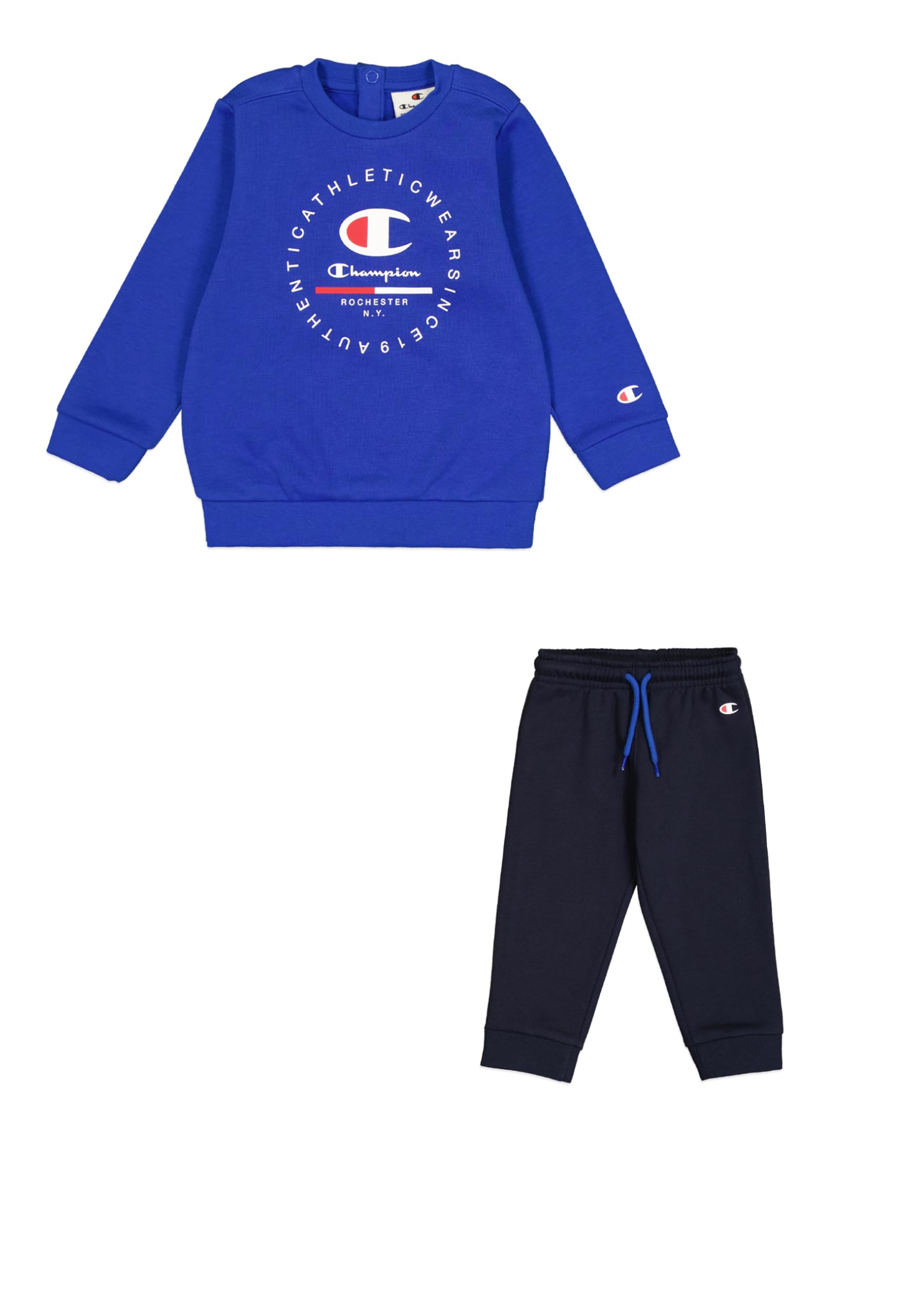 Champion Legacy Graphic Shop Td (306847) - Ultra-light Soft Compact Powerblend Fleece Crewneck traje Bebé-Niños