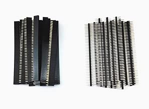 Honbay 40pcs 40 Pin Single Row Male and Female Pin Header Connector Kit PCB Pin Strip for Arduino - coolthings.us