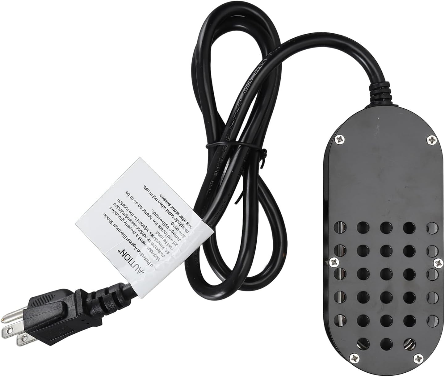 Srliya Bird Bath Heater 60Hz 250W Auto Constant Temperature 5.5in Long 2.4in Wide Birdbath Deicer for Patio Garden