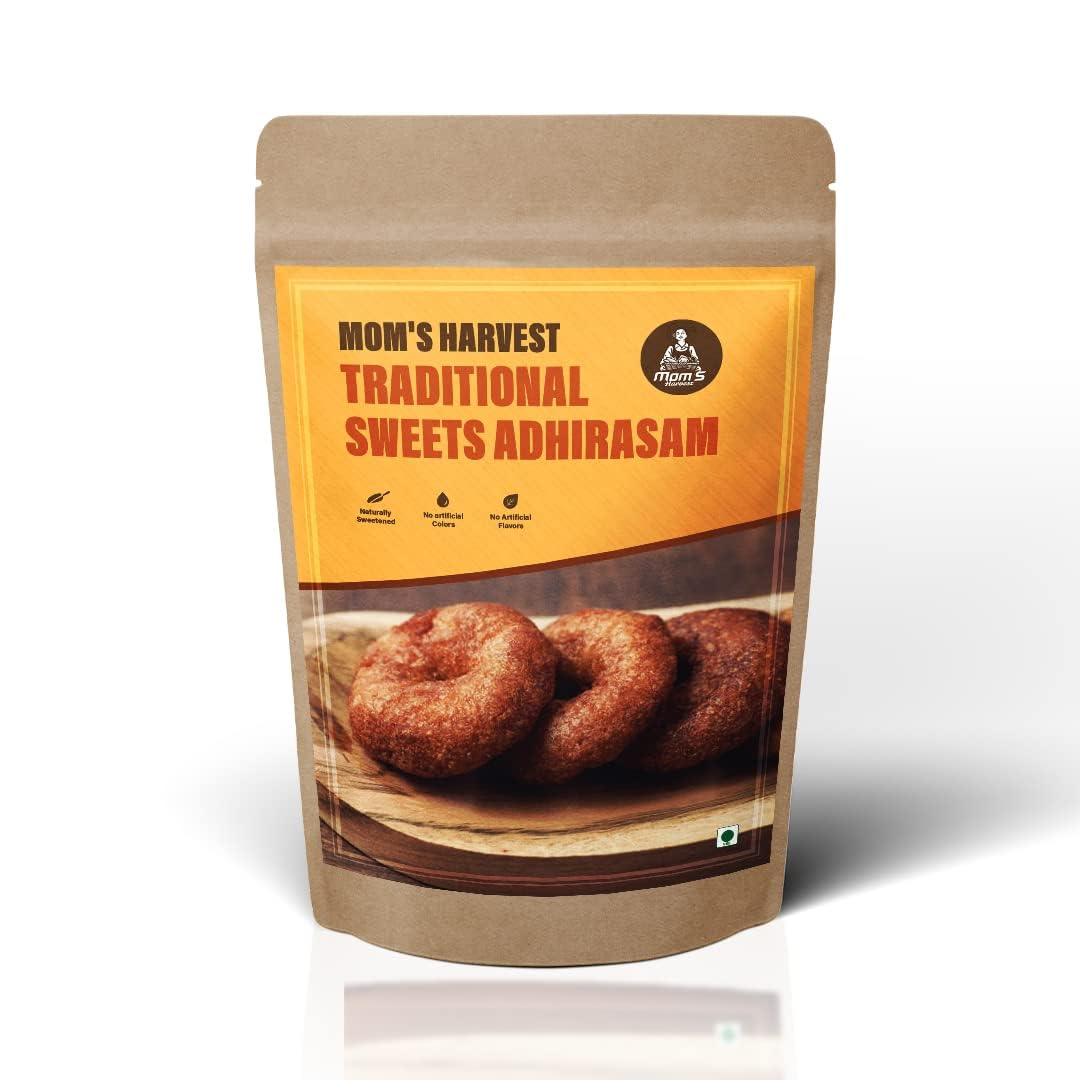 MOM'S HARVEST Traditional Sweets Adhirasam/Ariselu/Kajjaya Healthy Snack - 200 Grams