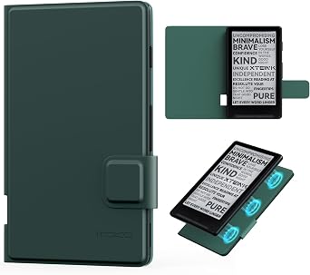 MoKo Magnetic Case for XTEINK X4 E-Reader 4.3 Inch, Midnight Green