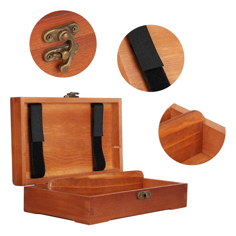 Houten tekenen stiften opbergdoosje 20 x 6 cm met 36x Faber Castel viltstiften - Map 8 - warenhuis