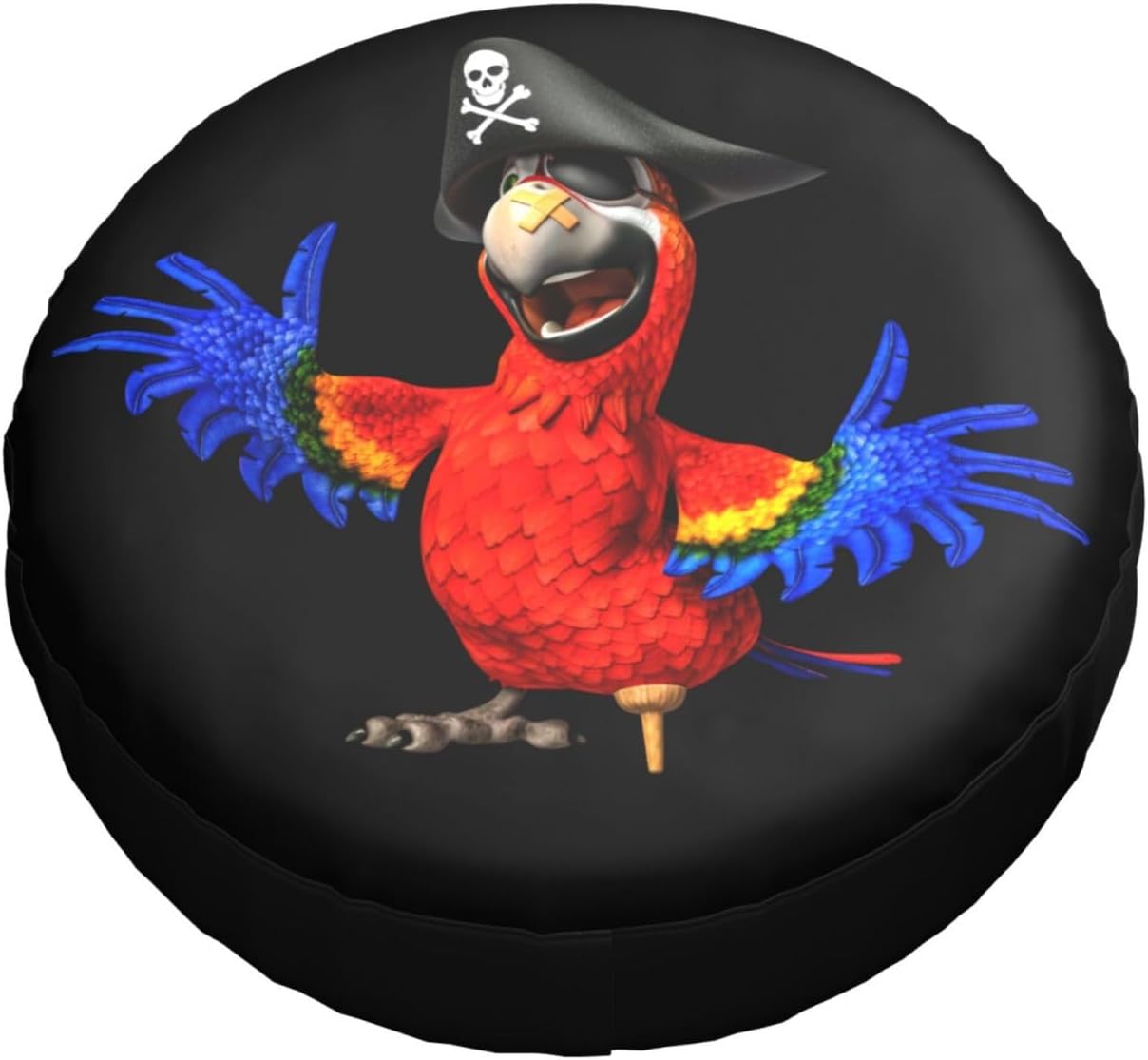 Parrot Pirate Spare Tire Cover Waterproof Sun Protection Fit 14 Inches image 3