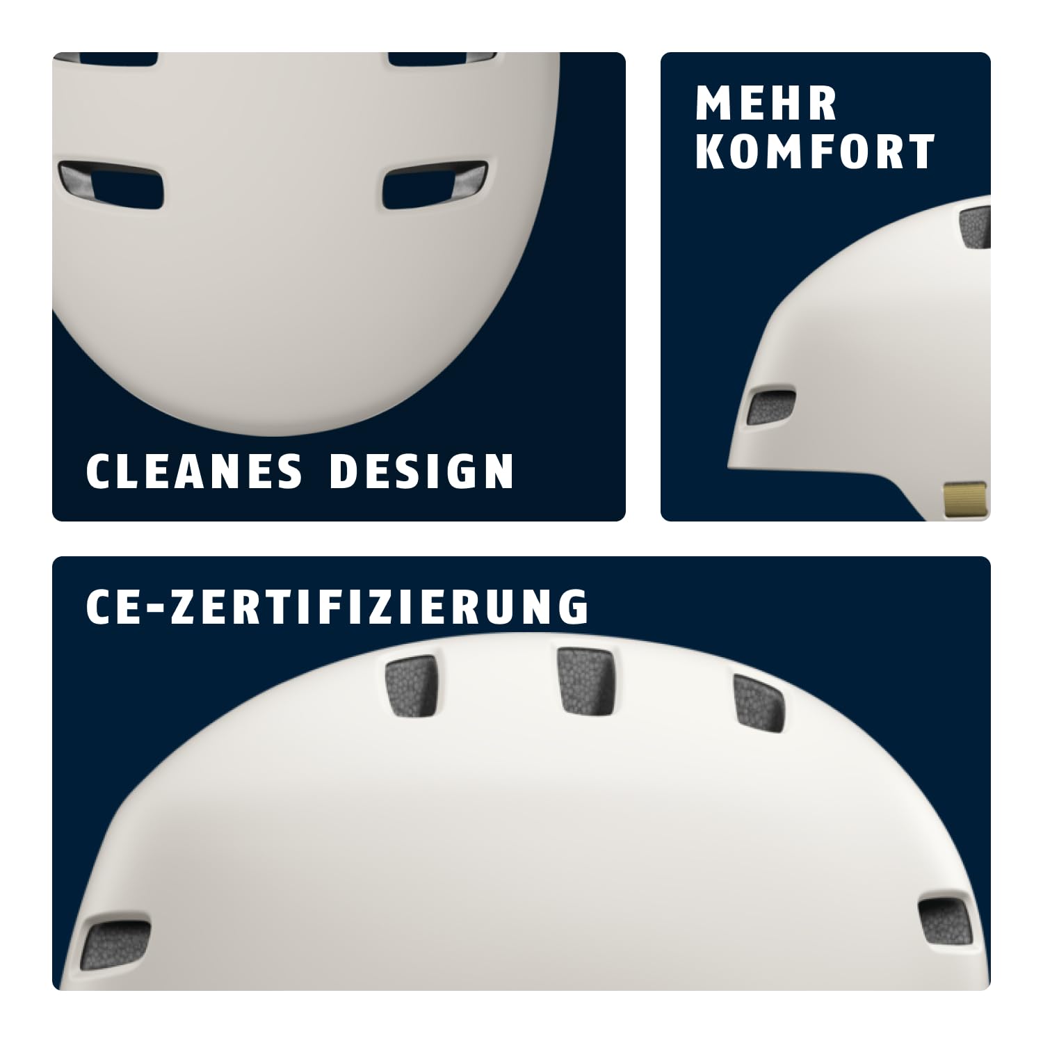 ABUS Fahrradhelm XOXO ECO - Cityhelm im Skater-Look - Helm für Skateboard, Fahrrad, Scooter - alle Komponenten teilweise oder komplett recycelt - für Jugendliche und Erwachsene