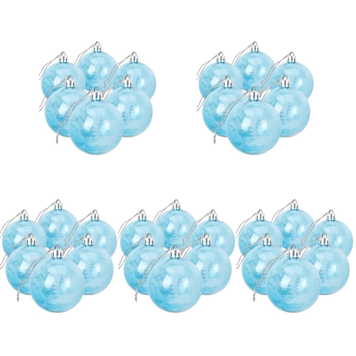 Boules de Noël ornement arbre de fête et suspension décoration de mariage 30 pièces