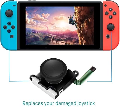 Miniatura 5 de RGEEK 2 Pack 3D Analog Joystick Thumb Sticks Replacements for Nintend Switch Joy Con Controlle Switch Lite Replacement LeftRight Repair Analog