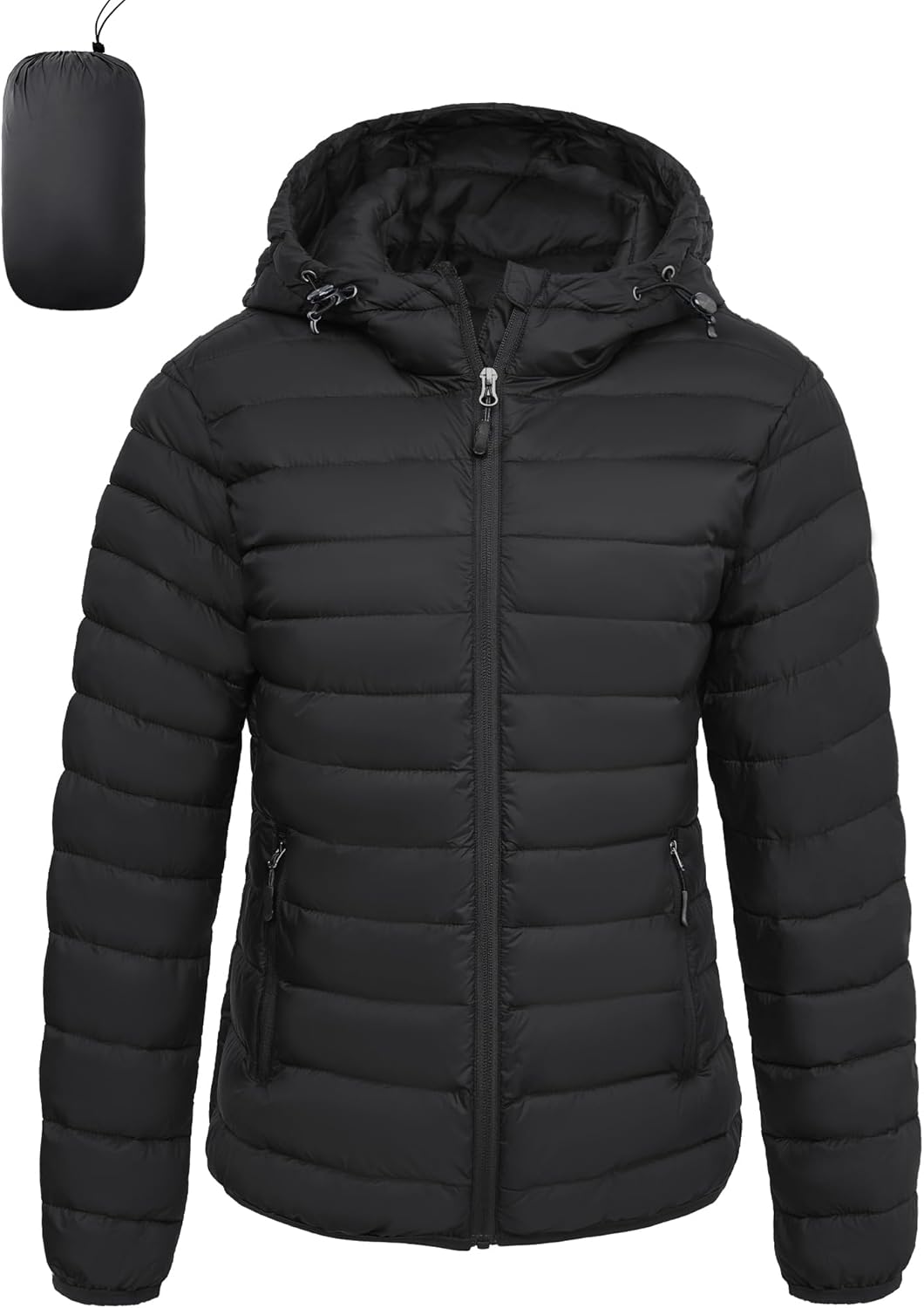 Lightweight Packable Women’s Puffer Jacket for Winter Hiking & Travel