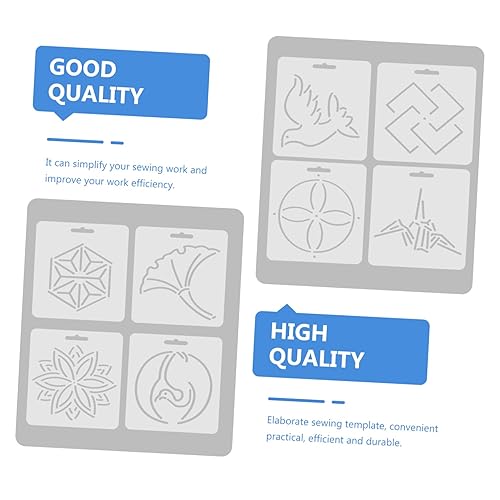 Miniatura 6 de EXCEART Plantilla de regla de costura, regla de costura, regla de acolchado para tela, accesorios de plantilla de cruz de tela, regla de costura,