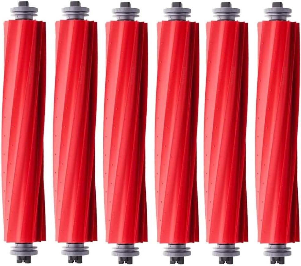Main Brush for Roborock Qrevo MaxV, Qrevo S, Qrevo Pro, S7 Max Ultra, S7 Series, QV 35A Q7 Series Robot Vacuum Cleaner(6 Pcs)