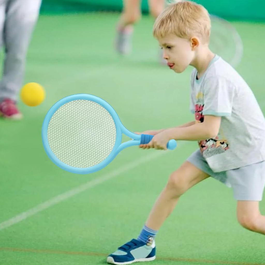 PROBEROS Kids Racket Set, 9 Inch, 2 Tennis, 2 Badminton Balls 4