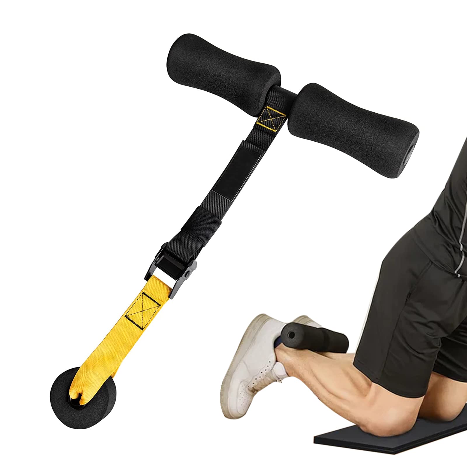 Nordic Curl Stick - Cinghia Regolabile Per Allenamento Gambe E Addominali, Supporto Fino A 180kg - Foto 9