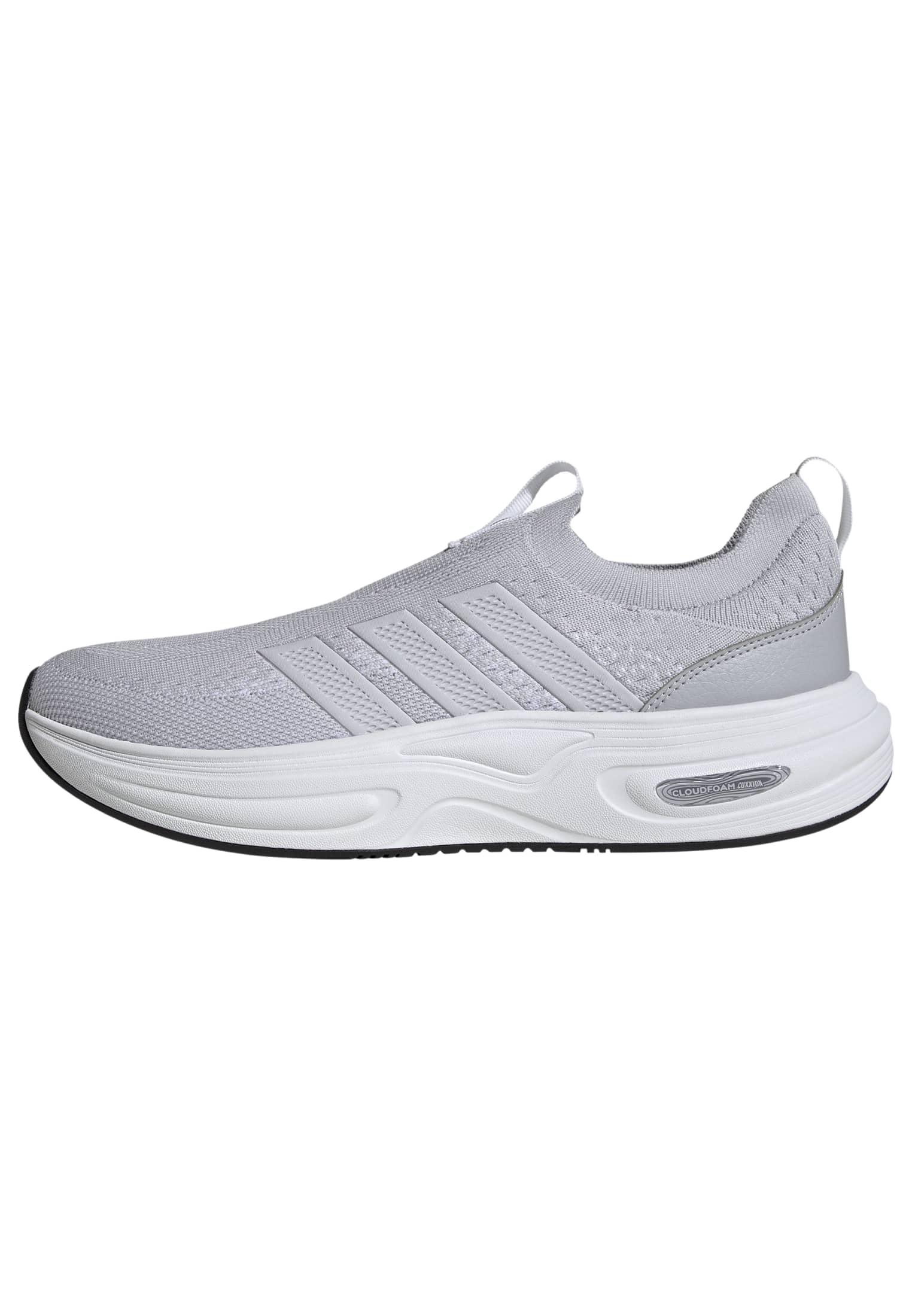 adidas Men's Cloudfoam CUXXION Slip ON Shoes, LGH Solid Grey/Dash Grey/FTWR White, 11.5 UK