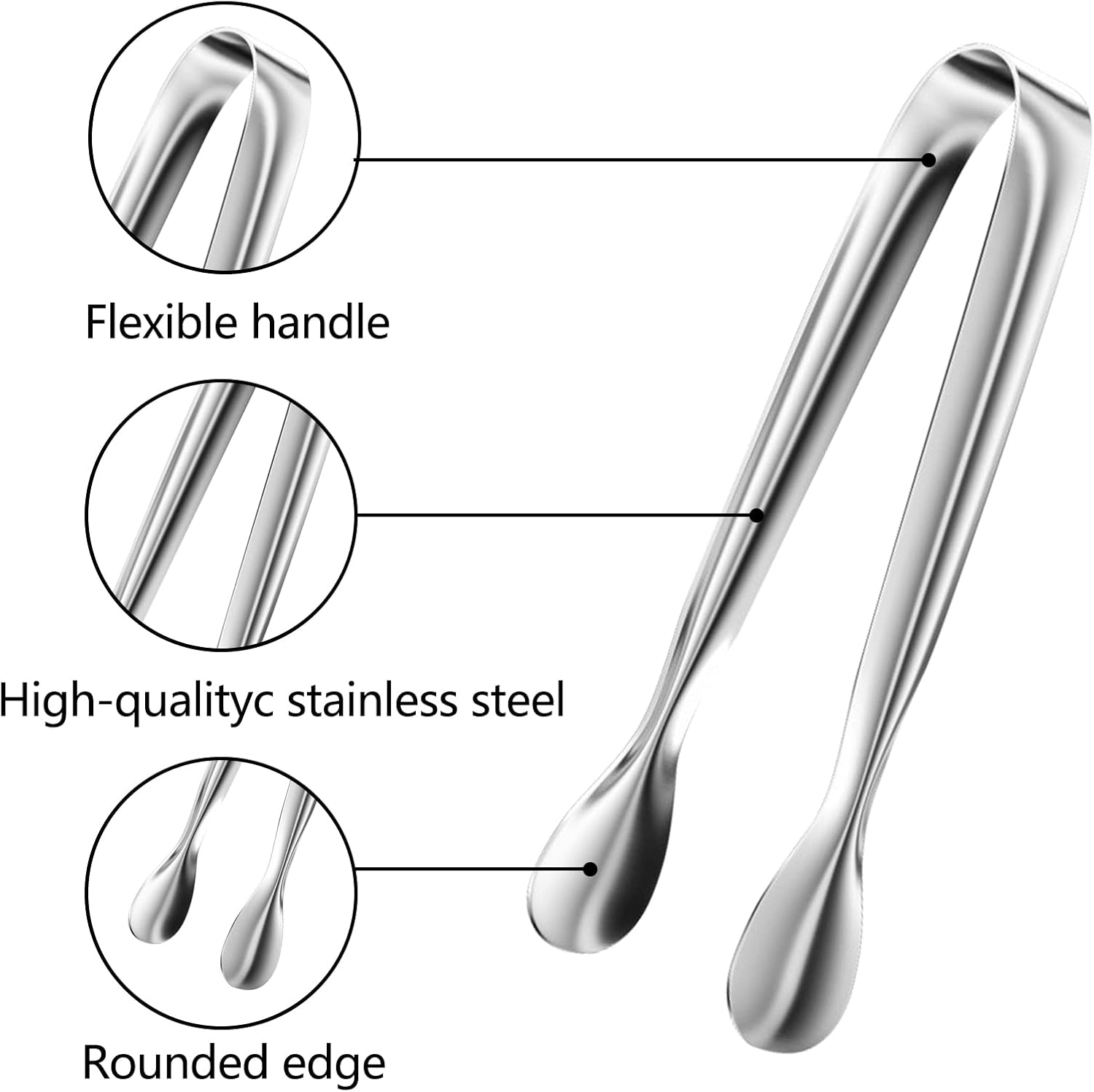 Pinze Da Cucina In Acciaio Inox, Pinze Per Impiattare Pesce O