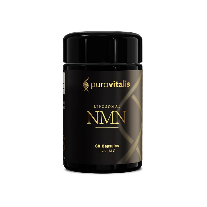PUROVITALIS Suplemento de NMN lipossomal, 250 mg por porção, 60 cápsulas veganas