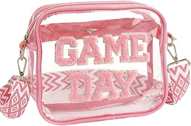 Hiflyer Clear Crossbody Bags for Stadium Events Sling Bag Stadium Approved, Clear Crossbody Purses for Stadium Events