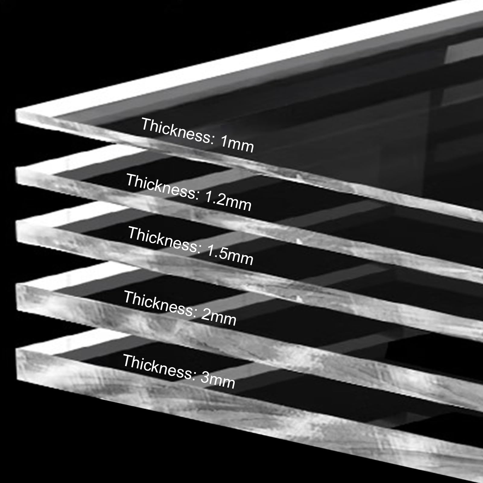 Personalizar Lámina De Plástico De Policarbonato Transparente, Impermeable Tablero De Resistencia De Policarbonato, Cubierta De Techo para Invernaderos De Jardín Al Aire Libre(3mm)
