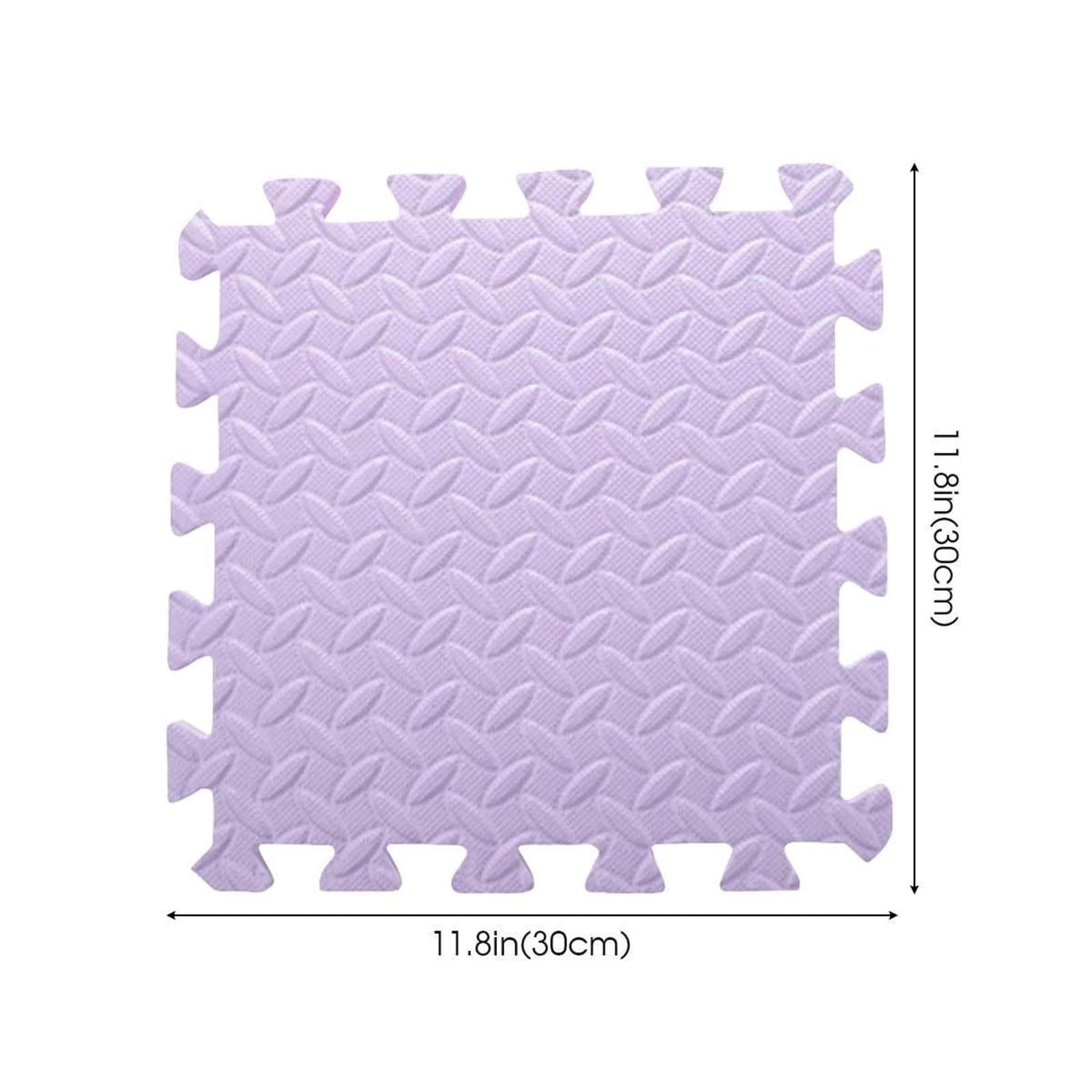 6 uds 30 * 30cm Alfombra de Suelo Rompecabezas colchón Manta Espuma EVA Juego Educativo para Gimnasio(Pink)
